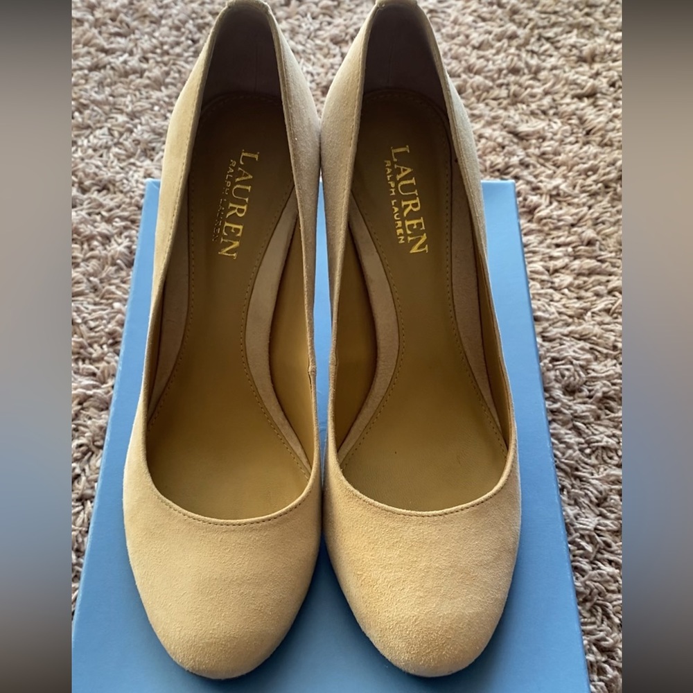 Lauren Ralph Lauren tan heels